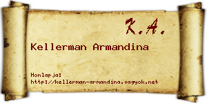 Kellerman Armandina névjegykártya